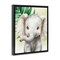Stupell Industries Jungle Friends Baby Elephant Floating Frame By Christine Simpson Art
